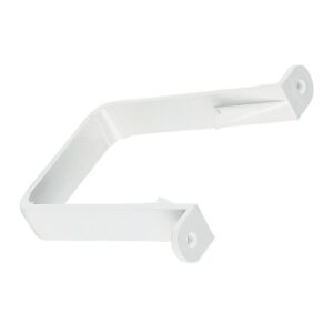 65mm Square Line Down pipe Clip WHITE