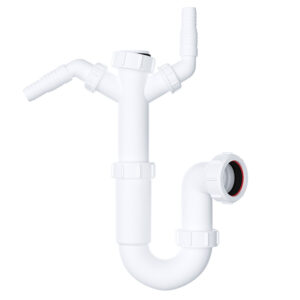40mm (1½") Sink Trap with Twin 135° Nozzles