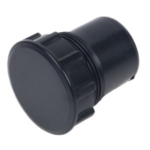 SOLVENT WELD ACCESS PLUG BLACK 32MM