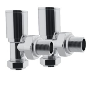 15mm x 1/2" Towel Rail Angled Designer Radiator Valve PACK OF 2