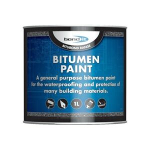 Bond-It BITUMEN 1 L Bituminous Black Paint Waterproof Waterproofing