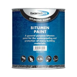 Bond-It BITUMEN 2.5 L Bituminous Black Paint Waterproof Waterproofing
