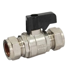 15mm Full Bore Isolating Valve with Black Lever Handle